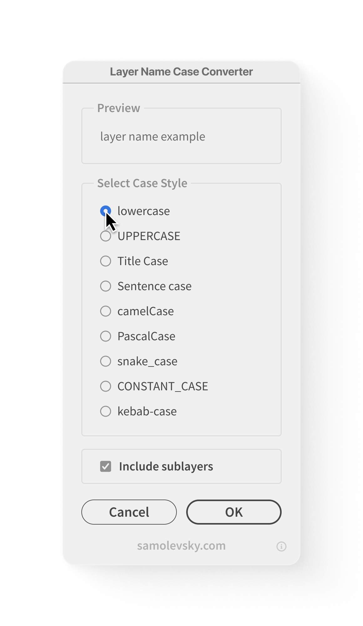 Layer Name Case Converter for Illustrator