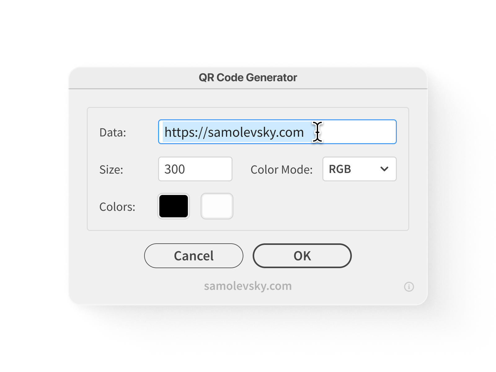 Generate Vector QR Codes in Illustrator