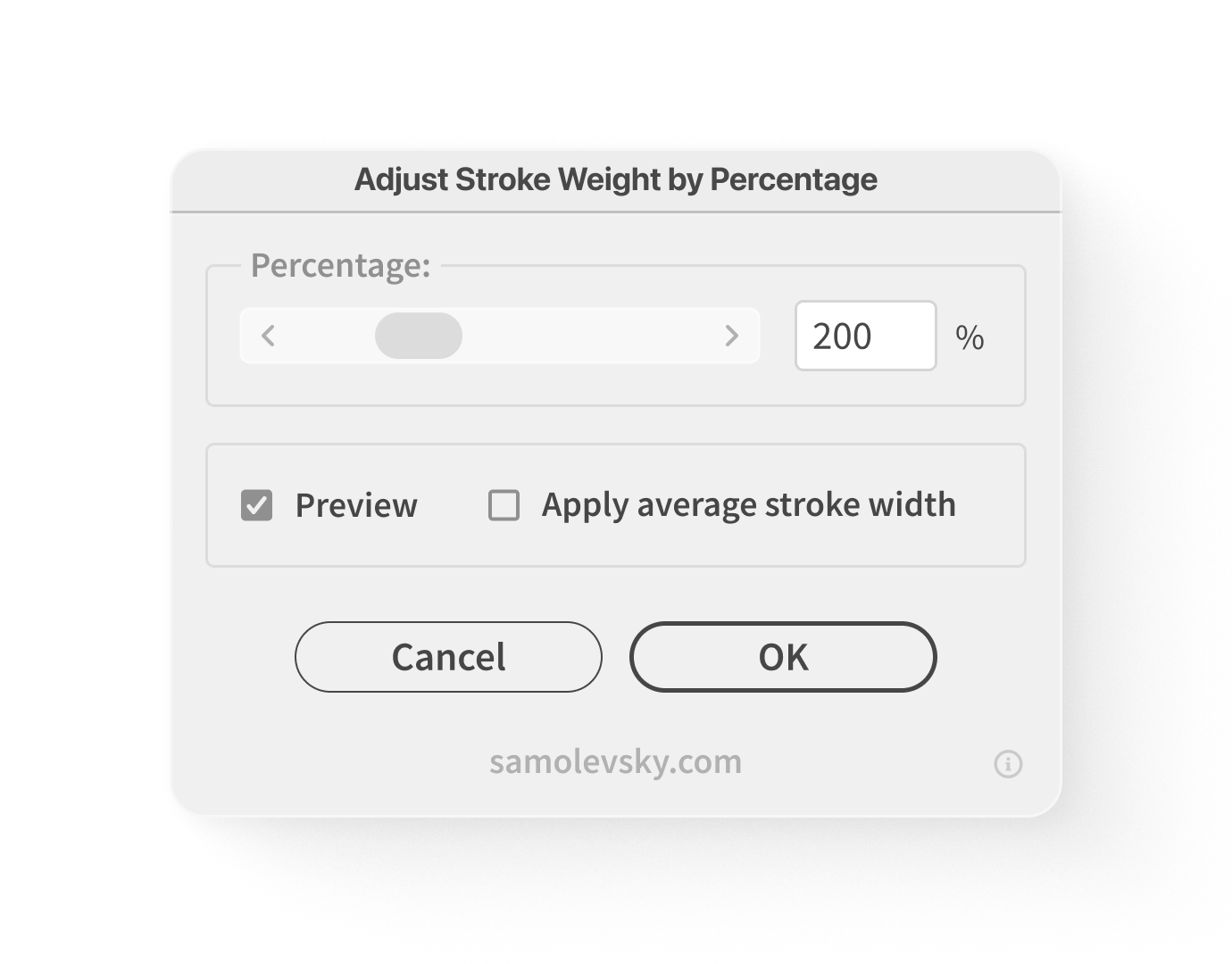 Stroke Scaler for Illustrator Objects